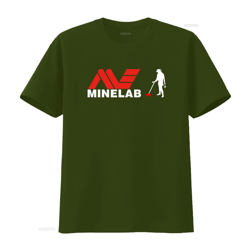 New Minelab Logo T Shirt Stylish Design for Metal Detecting Enthusiasts Vintage Washed Graphic Top For Everyday Wear
