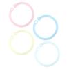 20pcs Plastic Rings Transparent Flexible Loose Leaf Book  Rings for School Home Office Cards D
