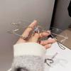 Frameless Mirror Anti-Blue Reading Glasses With The Same Plain And Thin Glasses Frame Fashionable Trimmed Reading Glasses Men
