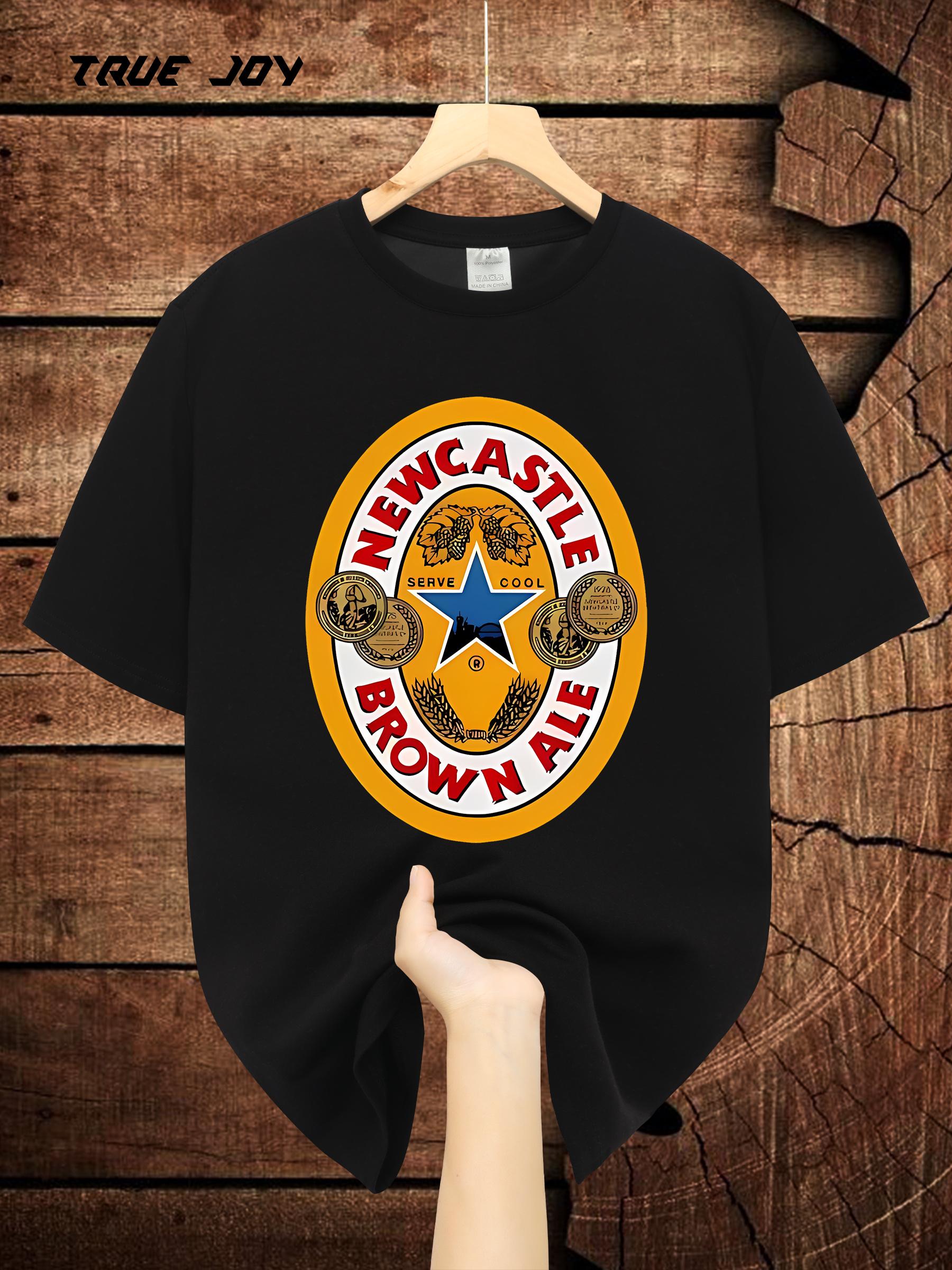 Newcastle Brown Ale Graphic T-shirt - Casual Crew Neck L