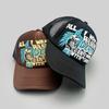 Three-dimensional printing letter color matching baseball cap men's and women's sunshade mesh eye hip-hop personalized cap