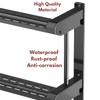 Bathroom Holder Wall-mounted Black Multifunction Storage Rack Strong Load-bearing Rustproof Kitchen Organizer Bathroom Shelf