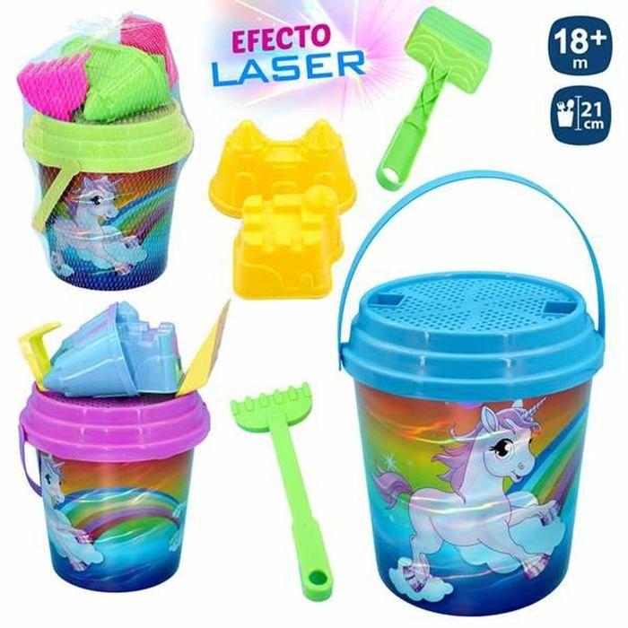 Jeu de sable et de plage - Juinsa - Assortiment aléatoire - Licorne - Multicolore - 21x21x38 cm - Plastique - Unisexe