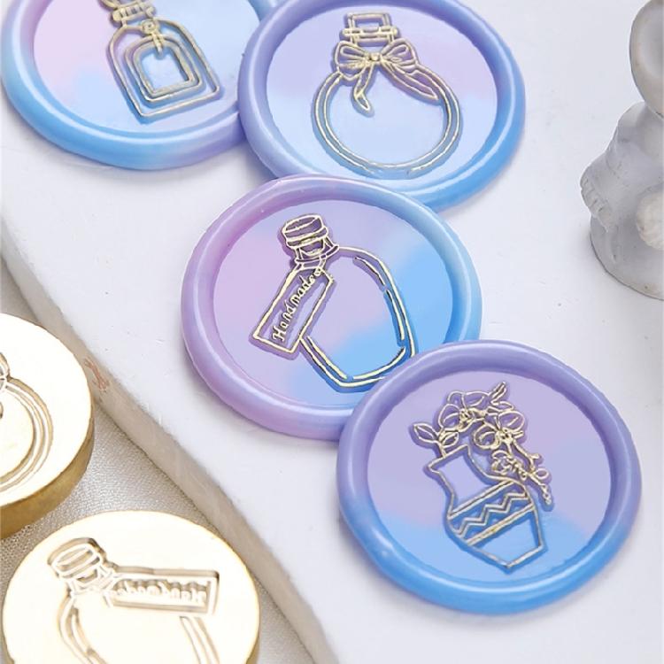 Bottle Textured Wax Seal Stamp Head for Wedding Invitation Envelope