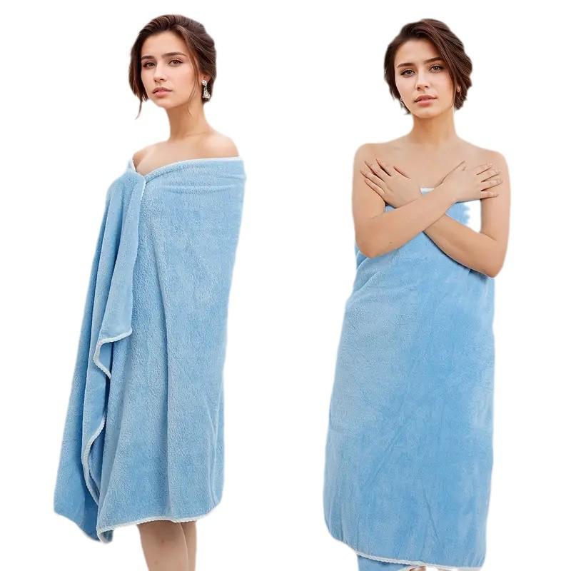 Extra Large Coral Fleece Bath Towel - Quick-Drying, Super Soft, Beach & Blanket Use, 90x180 Cm