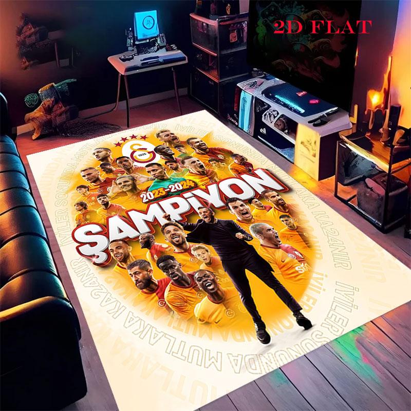Galatasaray Bond Carpet Rug for Living Room Bedroom Home Sofa Decoration,Kids play Nonslip Floor Mat