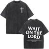 Gewaschene T-Shirts Herren Mode Vintage Oversize T-Shirts Harajuku T-Shirt