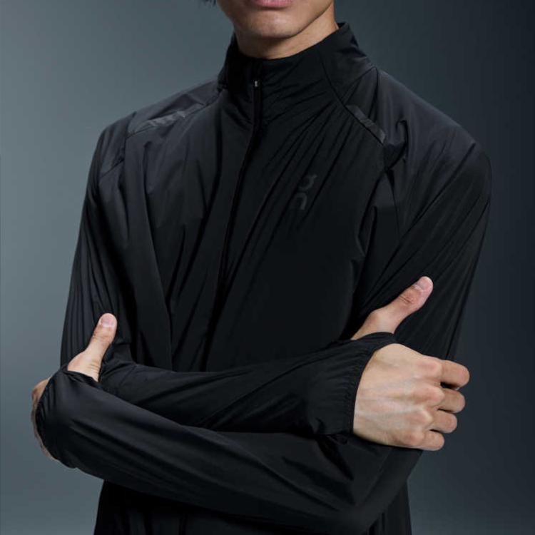 On Weather Comfortable Warm Quick-Dry Stand Collar Zipper Lg Sleeve Jacket Men jackets Black 1ME30080553