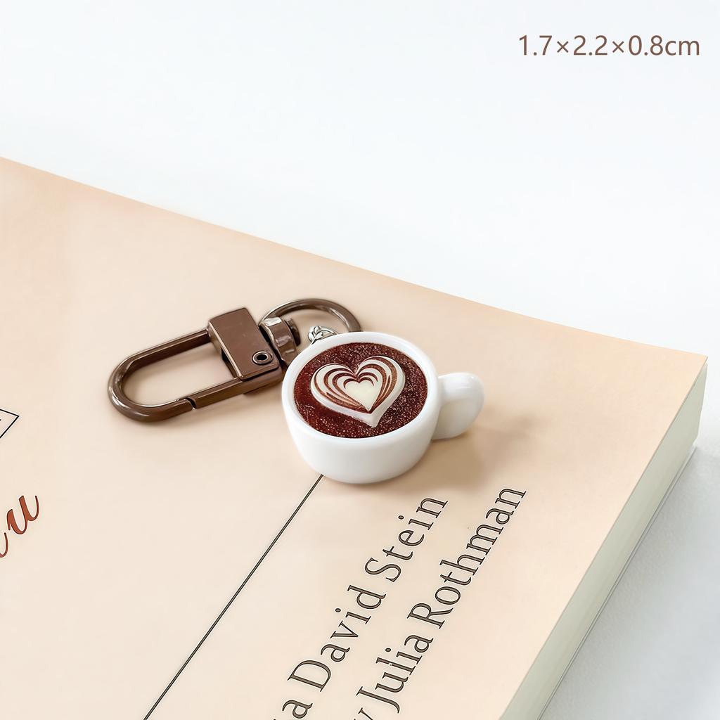 Minimalist Creative Coffee Cup Charming Coffee Bean Bag Charm Car Accessory Bag Charm