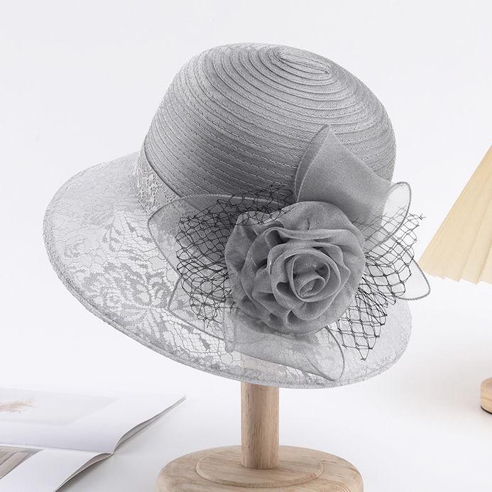 Eleganckie letnie kapelusze przeciwsłoneczne Ochrona UV Francuski styl Podróżne kapelusze plażowe dla kobiet Jednokolorowy kapelusz typu Bucket