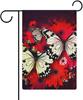 Colorful Owers Butteries Garden Ags 12x18 Inch Double Sided Outside Yard Ags Small Burlap Welcome Holiday Seasonal F LLX