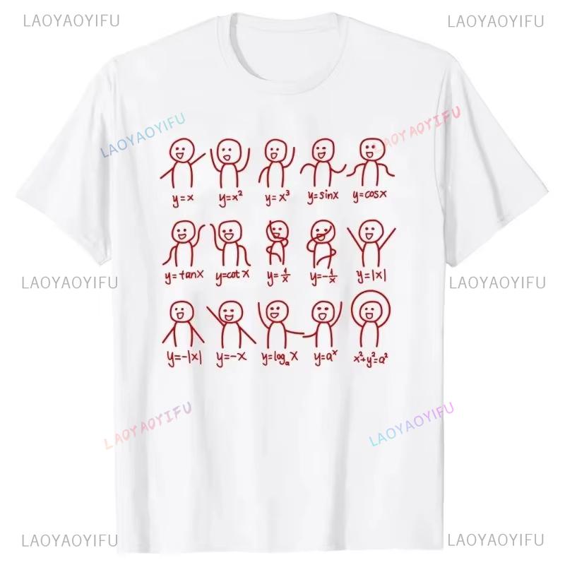 2026 Funny Birthday Gift Algebra Dance Figures Math Equation T Shirts Graphic Streetwear Short Sleeve Style Printed Tshirt