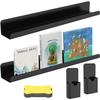 2 Pcs Magnetic Book Shelf for Whiteboard,Magnetic Shelf for Classroom,Acrylic Magnetic Book Holder,Magnetic Book Display Shelf,Magnetic Floating Book