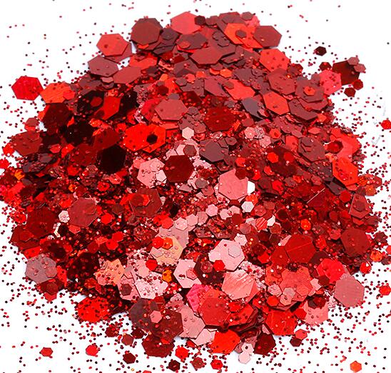 Multi-color Nail Sequins  Nail Art Flake Nail Glitter Paillette Mixed  Thin Shining 3D  Stickers Manicure Make up DIY