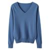 V-neck Knitted Sweater with Long Sleeves and High Elasticity Large Quantity of Pullover Sweaters In Stock