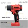Multipurpose Cordless Heat Guns for Crafts Compatibles with 18V Battery Features LCD Digital Display and Safety Switches