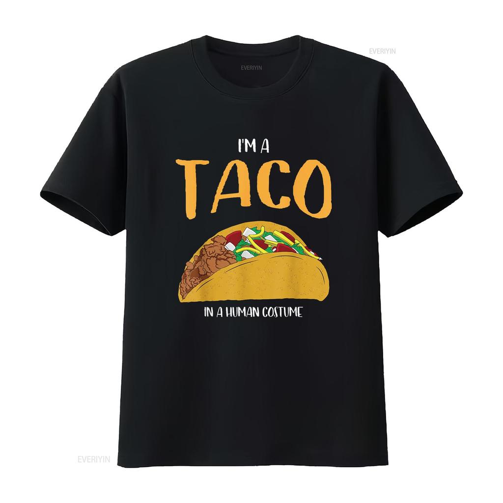 I m a Taco in Human Costume Halloween Cosplay Easy Outfit T Shirt vintage Washed Unisex Soft Breathable Slightly Stylish