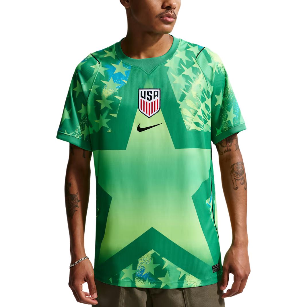 

Nike USMNT Dri-FIT 2026 Stadium Goalkeeper Replica Crew Neck Short Sleeve Soccer Jersey Men jersey IB5343-324 XS