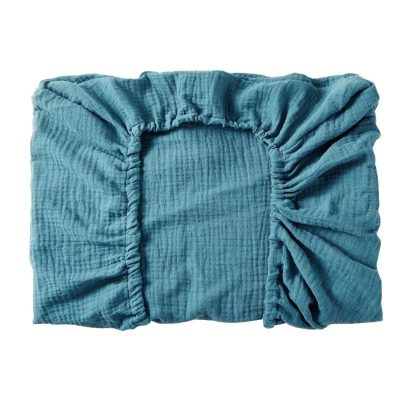 

Чехол подходит для всех стандартных пеленальных матрасиков Простыни-чехлы для пеленального матрасика Дышащий чехол Замена Простыни для пеленального столика морской синий