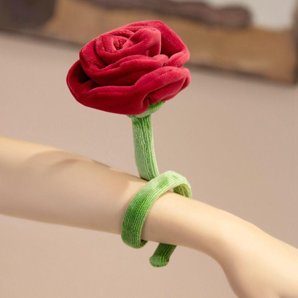 Twist Stick Handmade Felt Flower Bendable Wire Stem Flexible Iron Wire Artificial Floral Bouquet Artificial Single Stem Bouquet