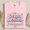 Delulu Loading Pastel Graphic Tee, Kawaii Coquette Soft Girl Y2K Top