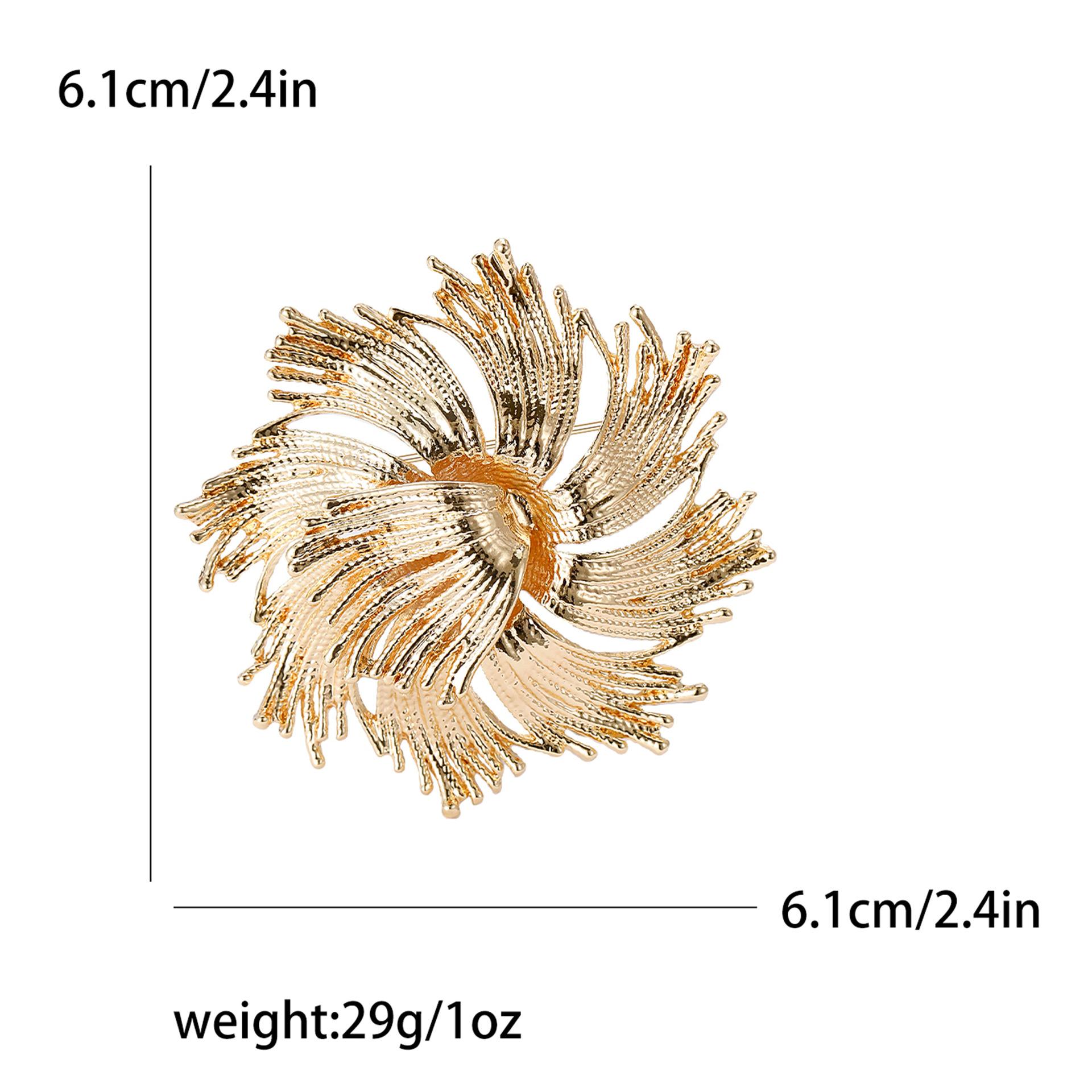 Модная креативная брошь из сплава в виде фейерверка, нишевая высококачественная женская одежда, брошь-булавка