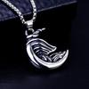 Necklace Retro Flying Dragon Moon Men's Fashion Pendant