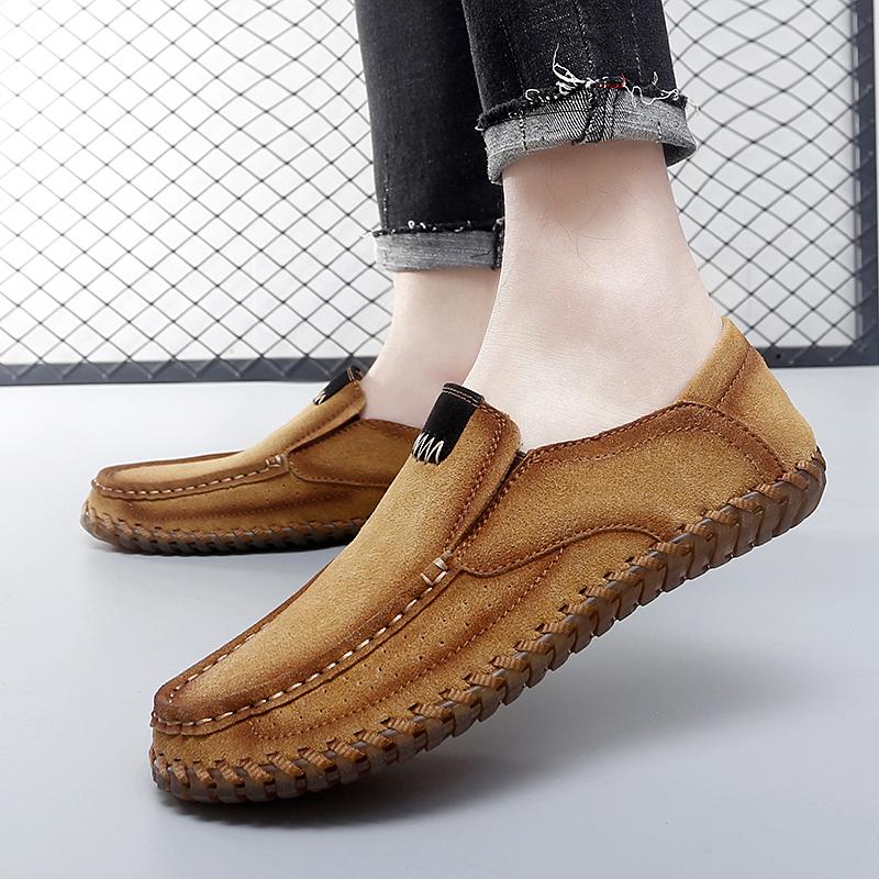Fashion Fashion Men's Loafers Shoes Leather Slip-on Mocassin Homme Driving Casual Breathable Soft Comfortable Big Size 47 Zapatos Hombre
