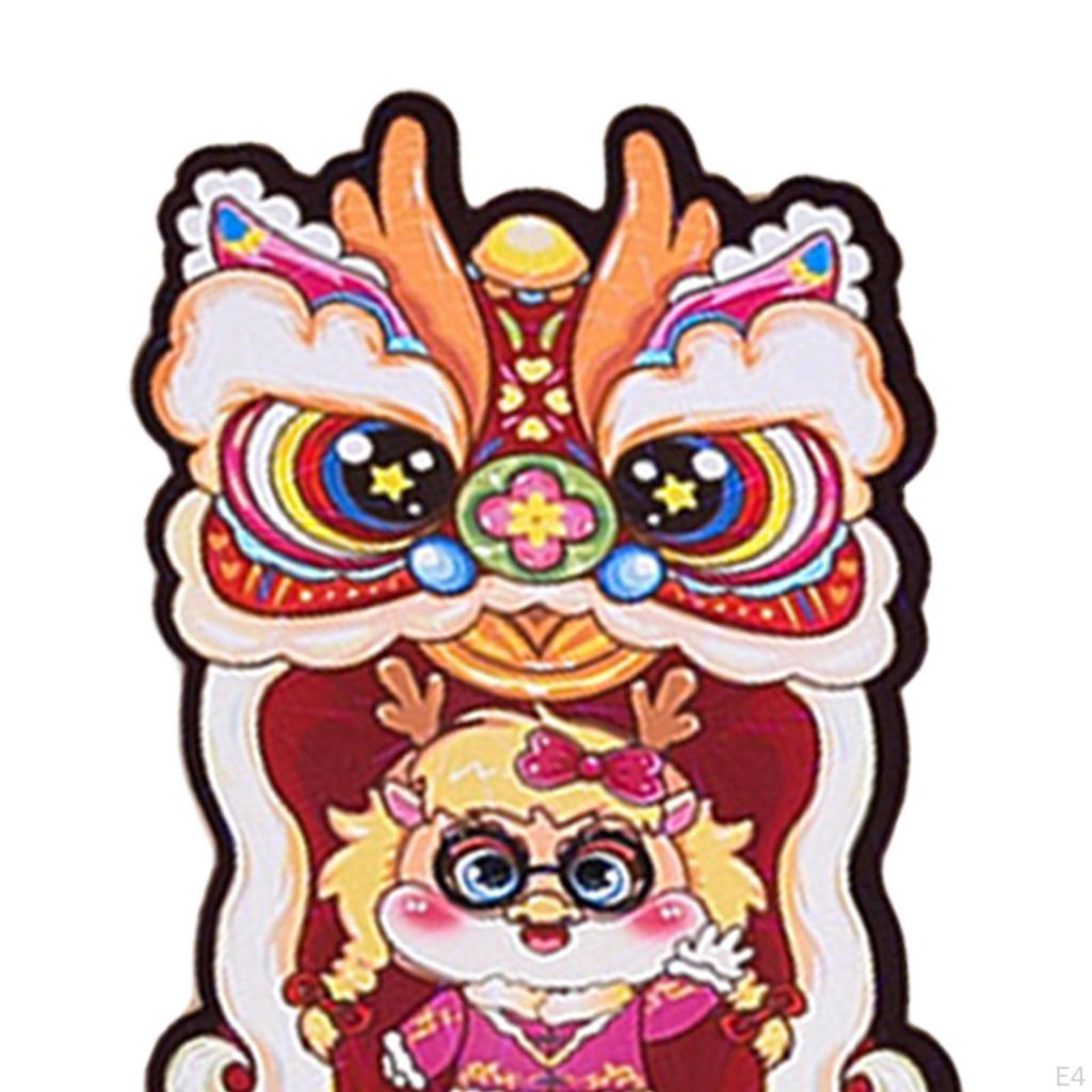 Chinese Year Red Envelopes, Hong Bao, Cute Cartoon Traditional Money Envelopes for Fes