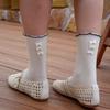 Contrast Frill Back Ribbon Socks_KSO260161