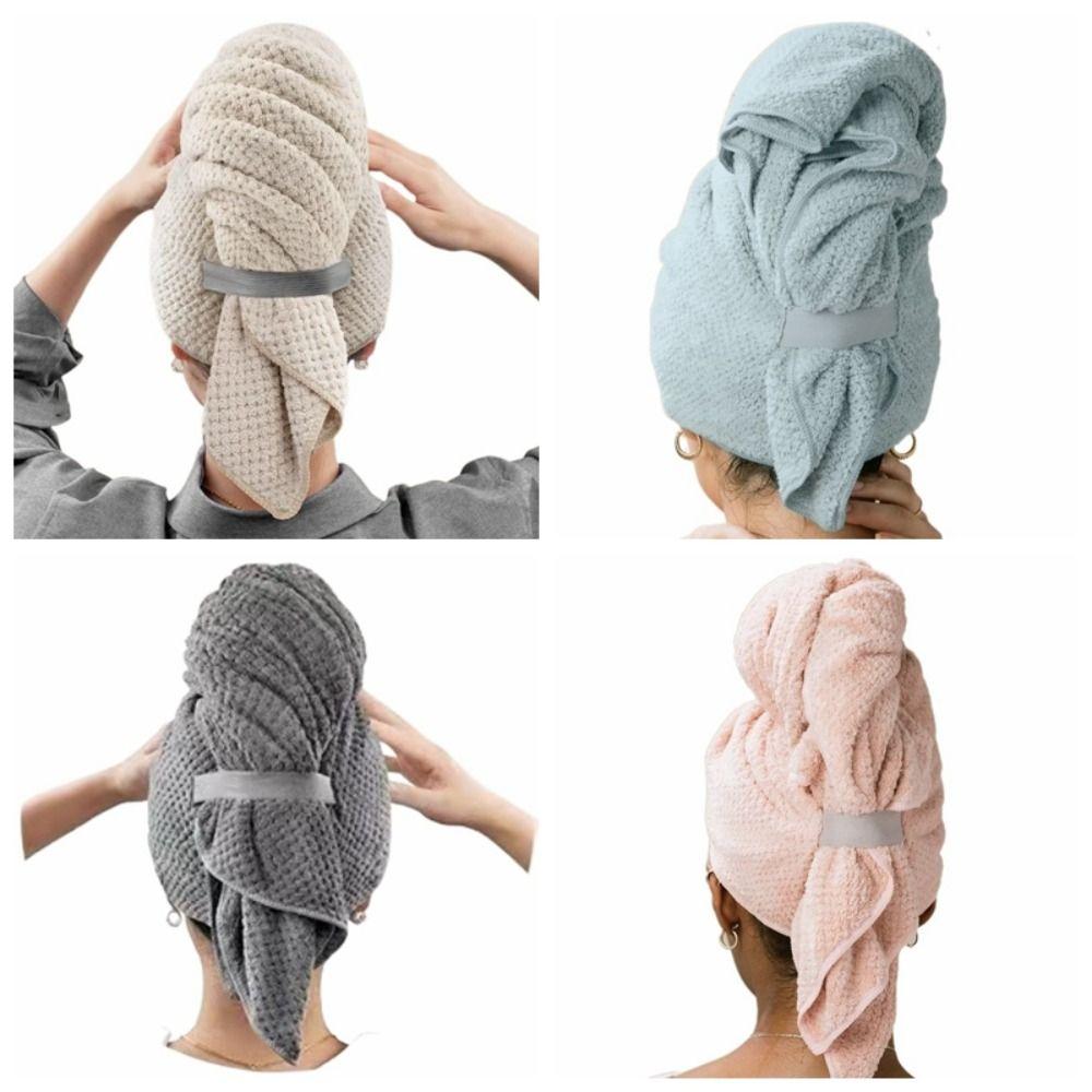 Shower Hat Drying Hair Towel Quick Hair Drying Dry Hair Cap Microfiber Hair Drying Wrap  Women