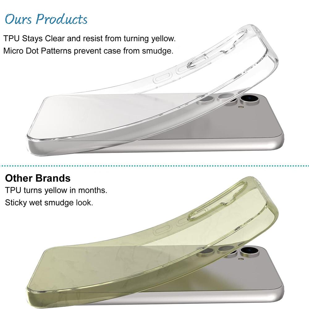 Crystal Clear Silicone Soft Case For Samsung Galaxy A55 A35 A25 A15 A54 A34 A24 A14 A53 A33 A23 A13 4G 5G Ultra Thin Back Cover