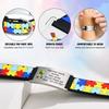 Personalized Autism Aspergers Bracelet for Little Boy Girl , Engraved Medical Alert ID Adjustable Silicon Bracelet Engraved Gift