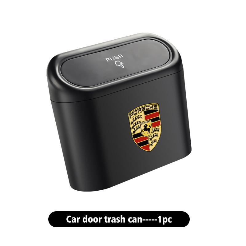 

For Porsche Car Door Trash Bin Rubbish Can Garbage Container Cup Holder Cayenne Boxster Macan 968 Panamera 911 Carrera-GT 918