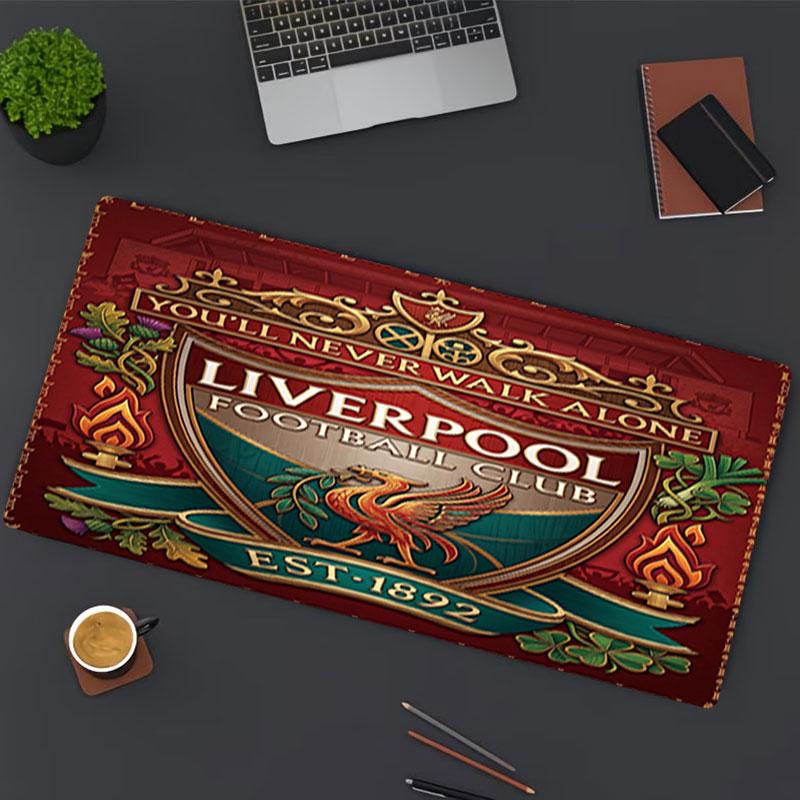 Podložka pod myš s potiskem Liverpool Football Club, pro podložku pod klávesnici, podložka na notebook PC pro kancelářské domácí použití, dekorace stolu, perfektní dárek k narozeninám pro hráče
