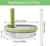 2 Pack 40 Oz Tumbler Flip Straw Lid Replacement Fit for Stanley Quencher, Spill Proof Splash Resistant Tumbler Lids,Reusable