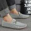 Fashion Size 38-50 Men Non-slip Walking Casual Shoes Fashion Hollow Out Breathable Leather Loafers Shoes Slip On Flats Men Driving Shoes