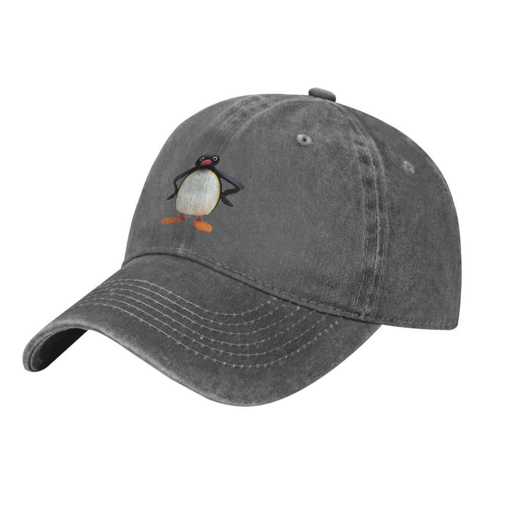 Angry Pingu Unisex Style Baseball Caps Distressed Cotton Caps Hat Casual Outdoor Activities Adjustable Headwear