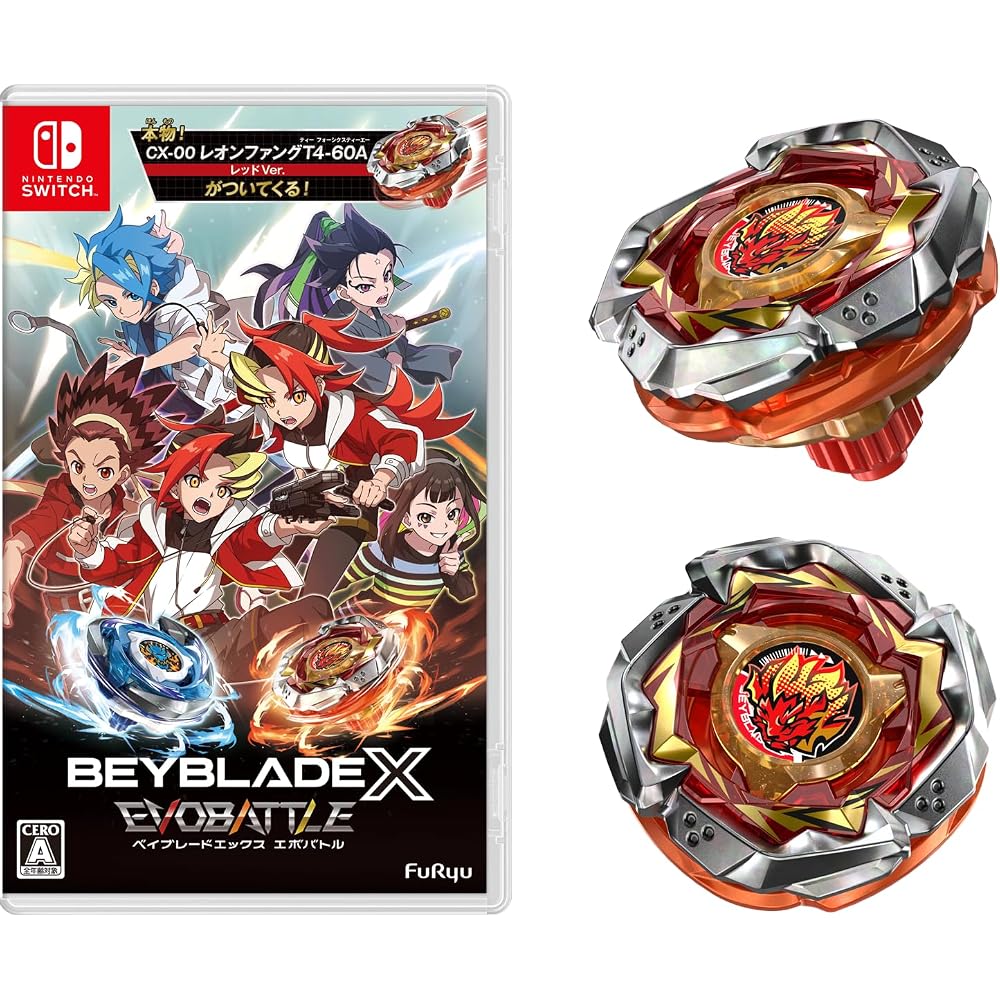 Beyblade X Evo Battle -Switch [бонус від виробника] «CX-00 Leon Fang T4-60A Червона версія» в комплекті