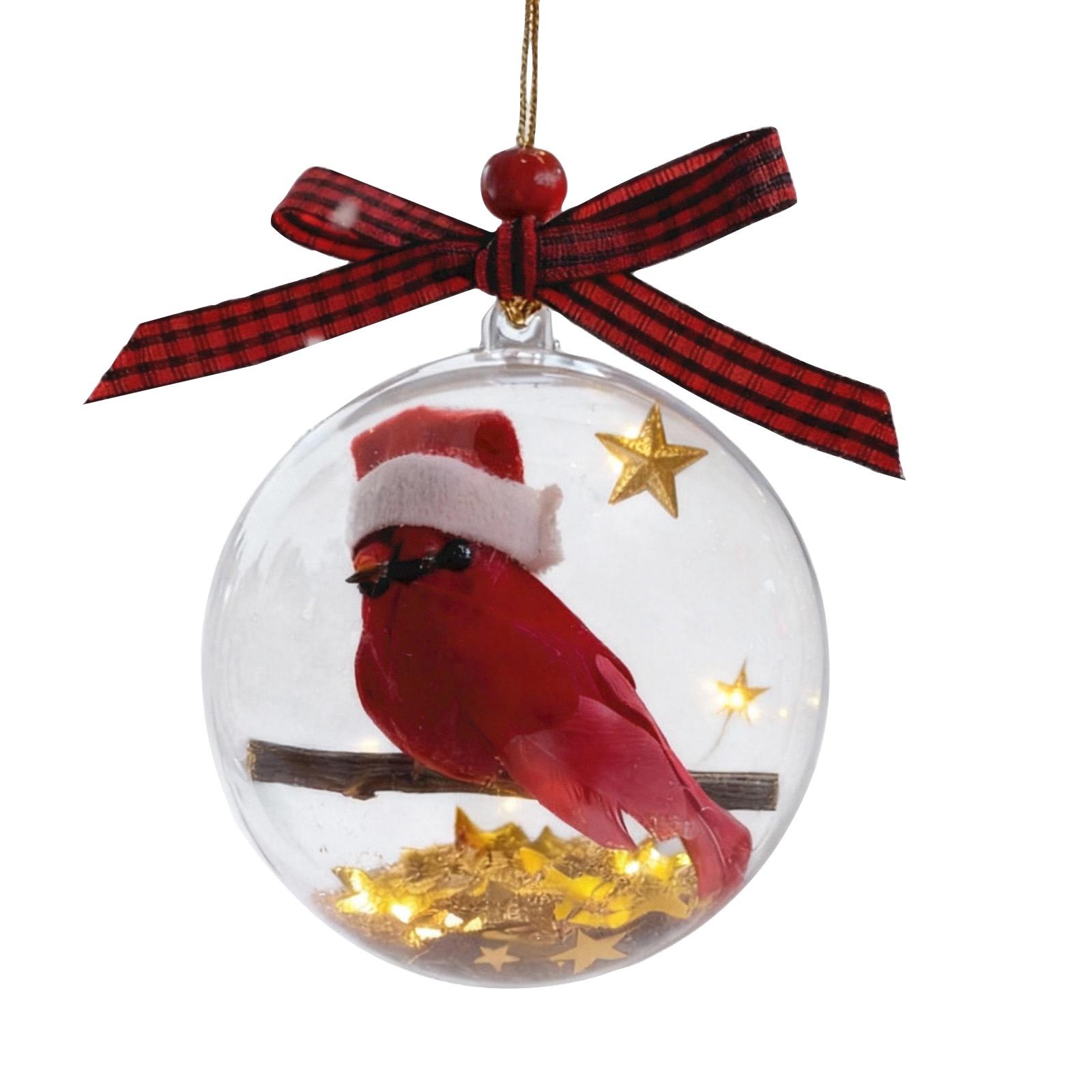 

Набор 3D украшений из красного хрусталя, идеально подходящий для рождественских елок, памятных подарков, декора комнаты и пластиковых рождественских шаров One Size