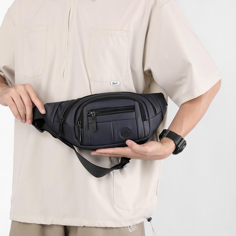 Męska torba na pas Lekka mała torba Sportowa torba na klatkę piersiową Torba na ramię Crossbody