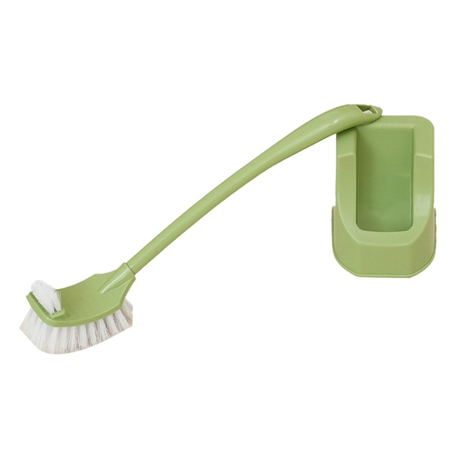 

Набор ершиков для унитаза, пластиковая двухсторонняя насадка для щетки, держатель для туалета, набор для дома, отеля, спальни зелёный