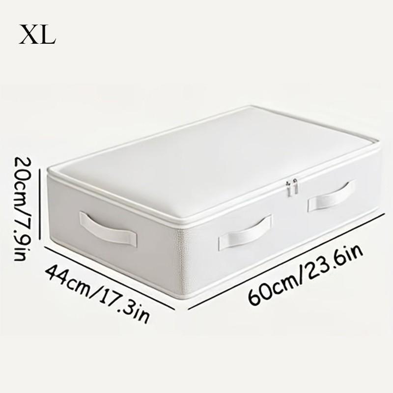 Large Capacity Cotton Quilt Storage Bag with Transparent Window - Ideal for Clothes & Household Items