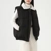 Navava Loose Fit Volume Solid Collar Padded Vest Nc451