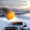 Kabellose Kabinenleuchten für LKW Solarkabinenleuchten Kein Bohren LED-Leuchten Gelbe Lampe Dachleuchten Kabinenmarkierungsleuchten für Universalauto