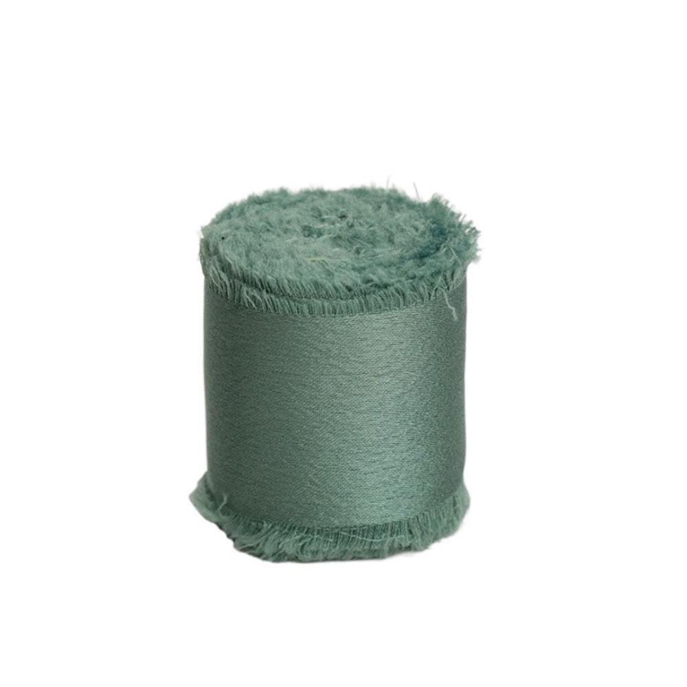 1 Roll 1.6in X 5Yd Solid Satin Ribbons Frayed Ribbons for Crafts Silk Ribbons  for Wedding Decor