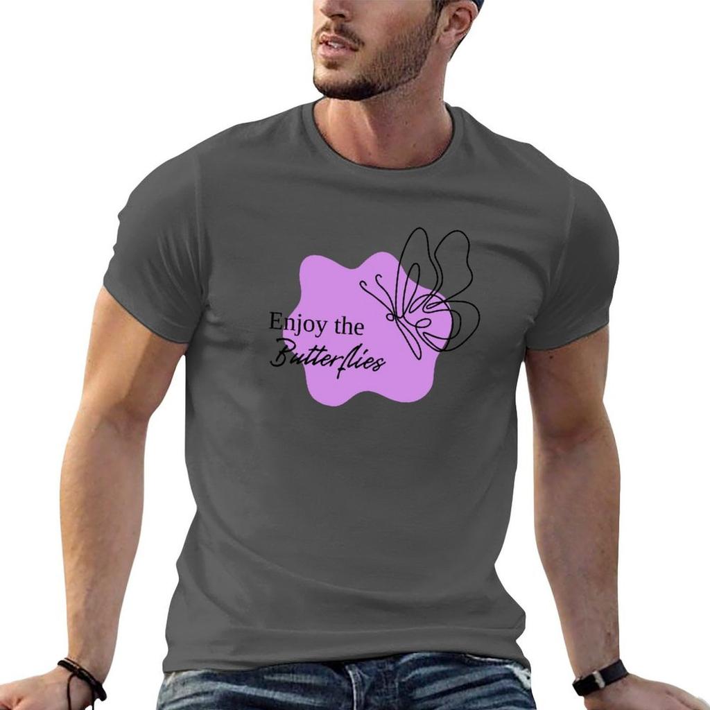 Enjoy the Butterflies TShirt Soft Lightweight Cotton TShirt