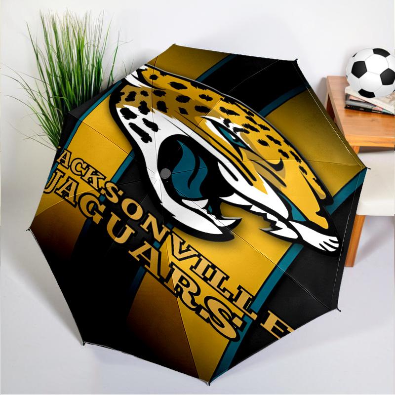 Jaguars Team Spirit Umbrella 8-Frame for Travel, Camping, Casual Lightweight Portable Umbrella, Essential for Every Family Holidays Gift