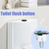 Toilet Button Pusher Round Toilet Flushing Button Double Push Button Rustproof Toilet Button Replacement Wire Control Bathroom