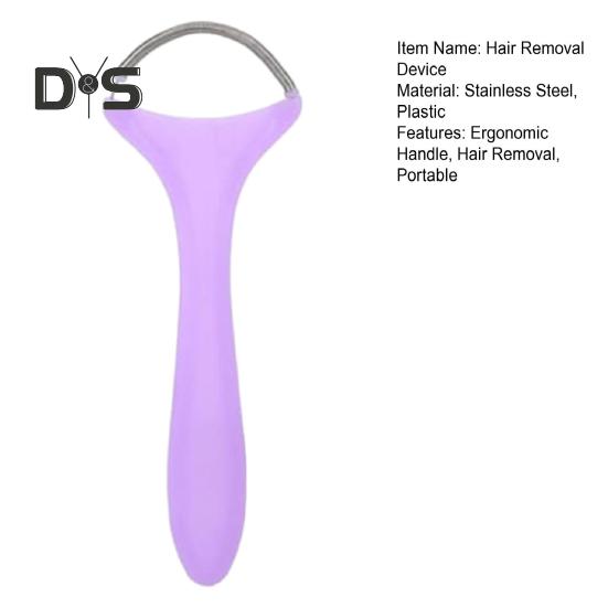 Gesichtshaarentferner, Feder, tragbares Beauty-Feder-Epilierwerkzeug zur schnellen Haarentfernung an Oberlippe, Kinn, Wangen, Hals, wiederverwendbar, waschbar, Haar